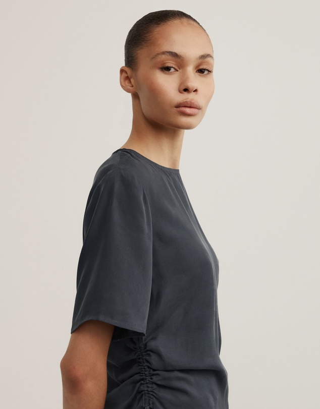 Witchery - Ruched Woven T-shirt