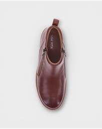 Mia Vita - Leni Zip Boot - Mocha