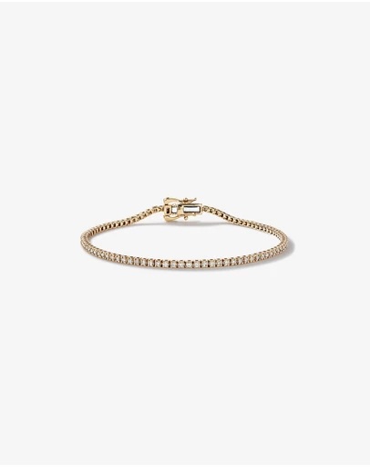 Michael Hill - 0.82 Carat TW Diamond Tennis Bracelet in 10kt Yellow Gold