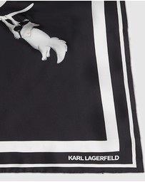 Karl Lagerfeld - Ikon Signature Silk Scarf