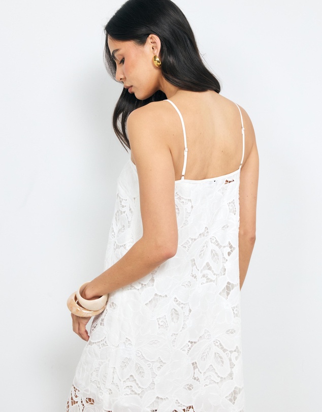 AERE - Elena Lace Maxi Dress With Removable Lining
