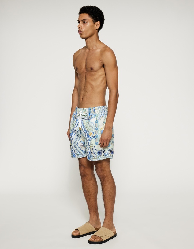 Camilla - Mid Length Boardshort With Elastic Waist