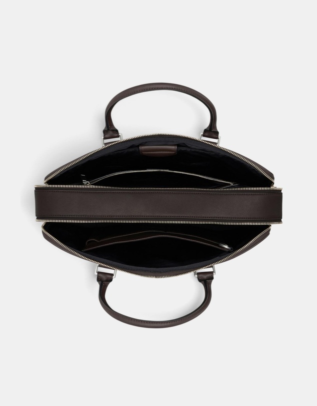 Oroton - Nicholas Double Zip Briefcase Smooth