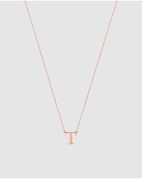 Secret Sisterhood - Initial T Letter Necklace