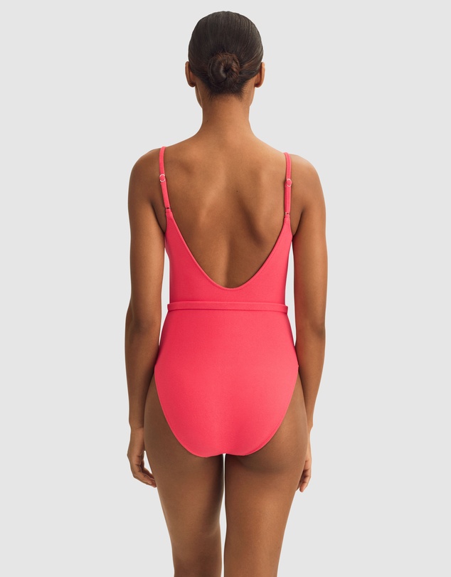 Polo Ralph Lauren - Terry Kennedy Belted Low Back Swimsuit