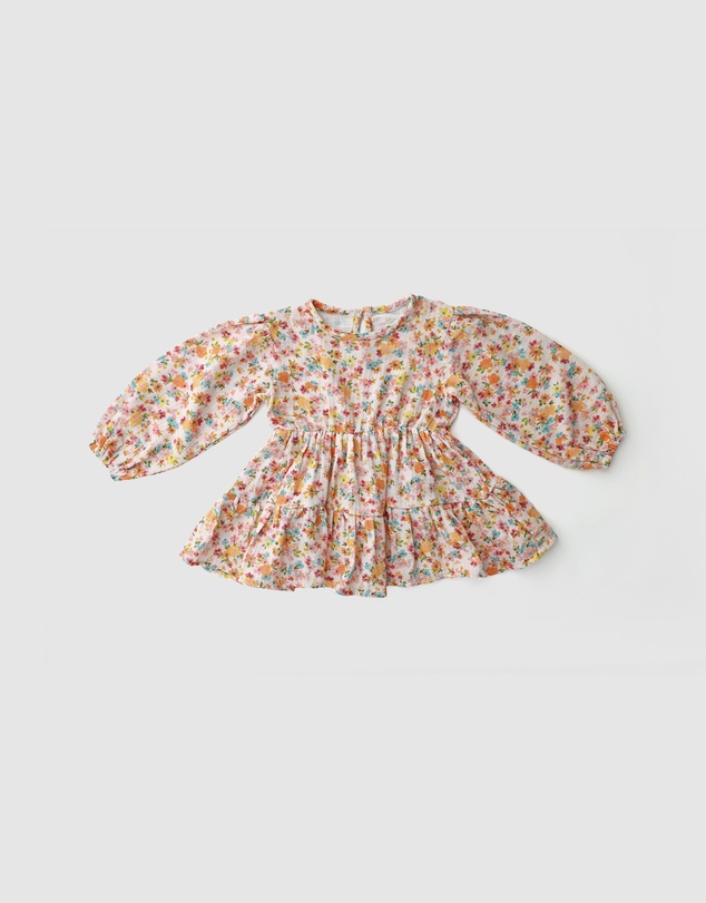 WITH LOVE FOR KIDS - Cotton Muslin Flow Dress - Kids