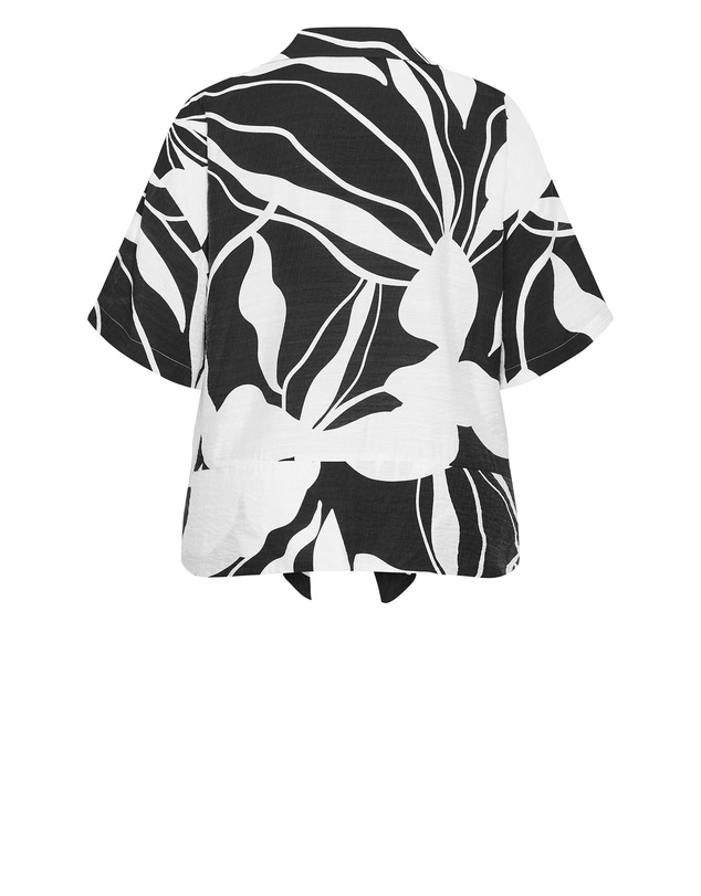 City Chic - Tie Print Shirt