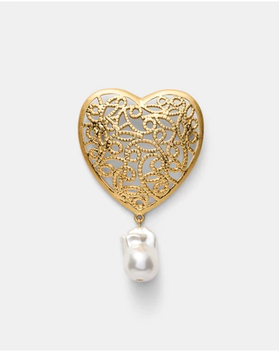 MIMCO - Fond Heart Brooch