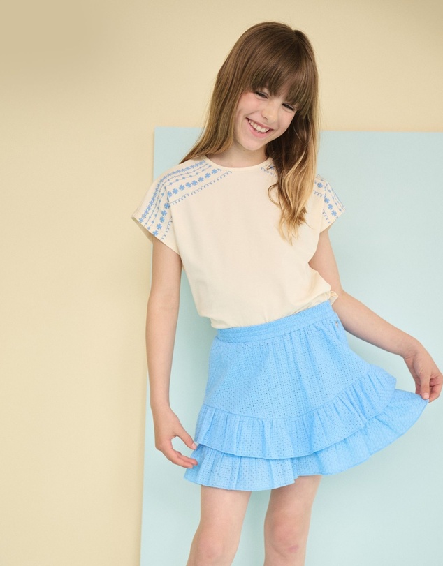 NONO - Naia Fully Embroidered Skirt - Kids-Teens