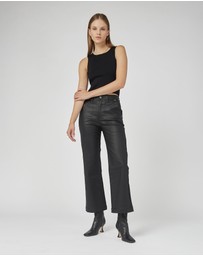 DRICOPER DENIM - Cody Coated Kick Flare Trousers