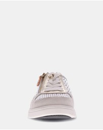 Mia Vita - Baxley Zip Casual Sneaker - White/Apricot
