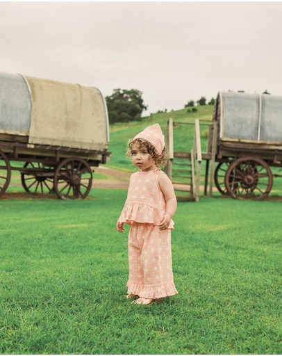 Kynd Baby - Frill Top in Check