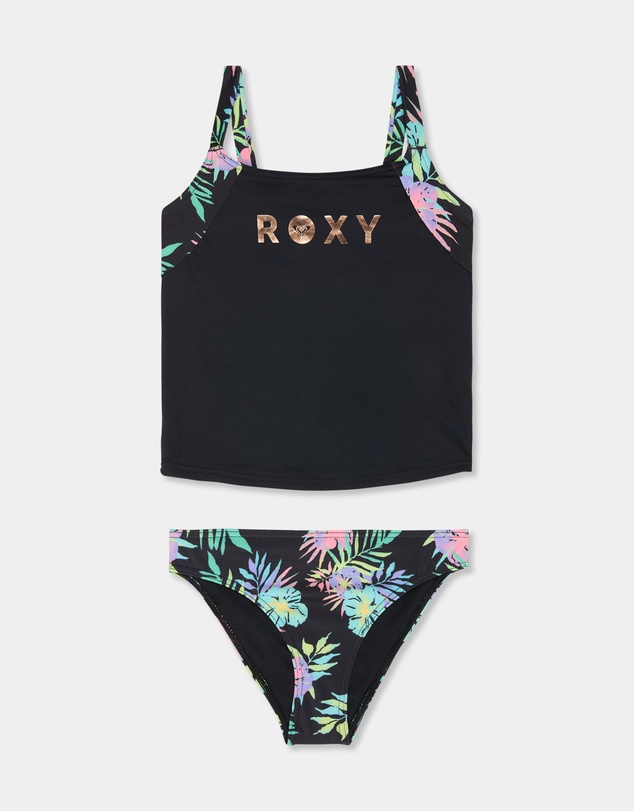 Roxy - Girls 4 to 16 Roxy Active Tankini Set Two Piece