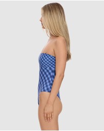 Thrills - High Speed Check Strapless One-Piece Swimsuit