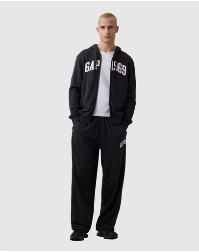 GAP - French Terry Relaxed Gap 1969 Logo Zip Hoodie