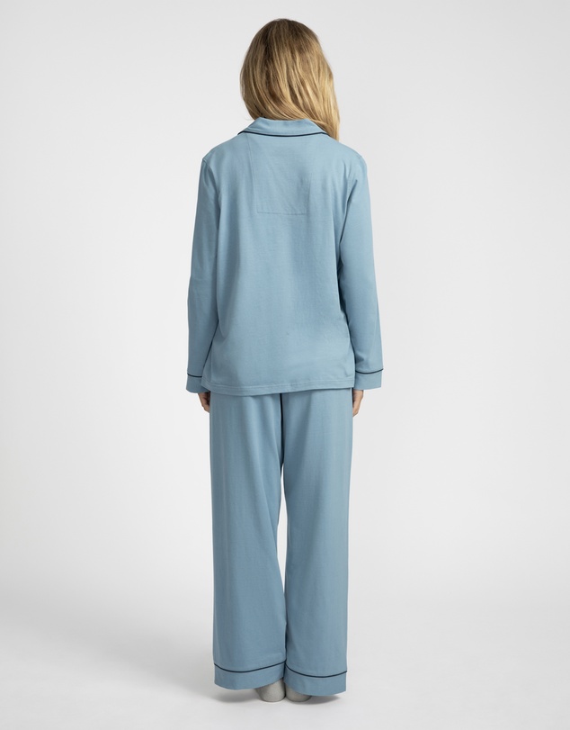 Mitch Dowd - Cotton Jersey Pyjama Set - Blue