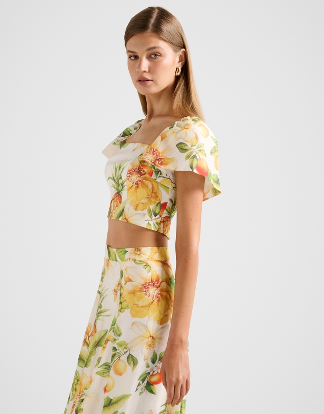 Forever New - Jane Printed Cropped Top