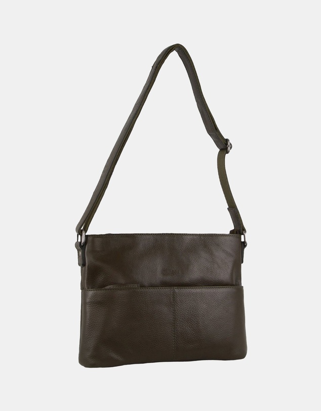 Milleni - Milleni Ladies Genuine Leather Square Cross-Body Bag