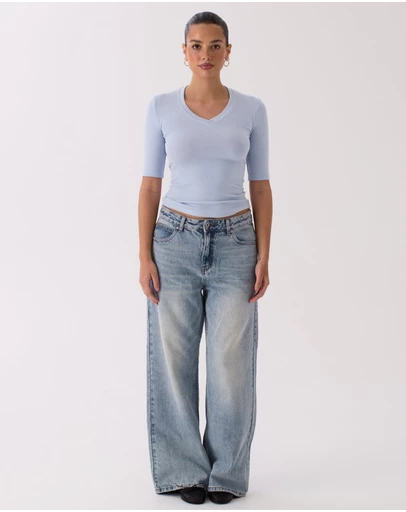 Style Addict - Tess Top - Baby Blue