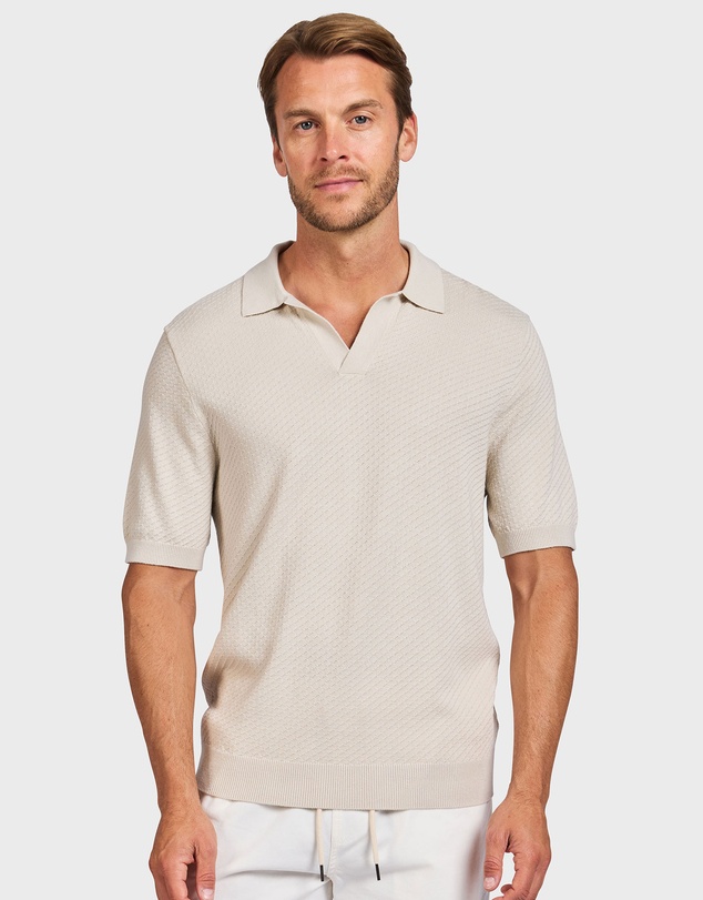 Academy Brand - Jonny Textured Knit Polo