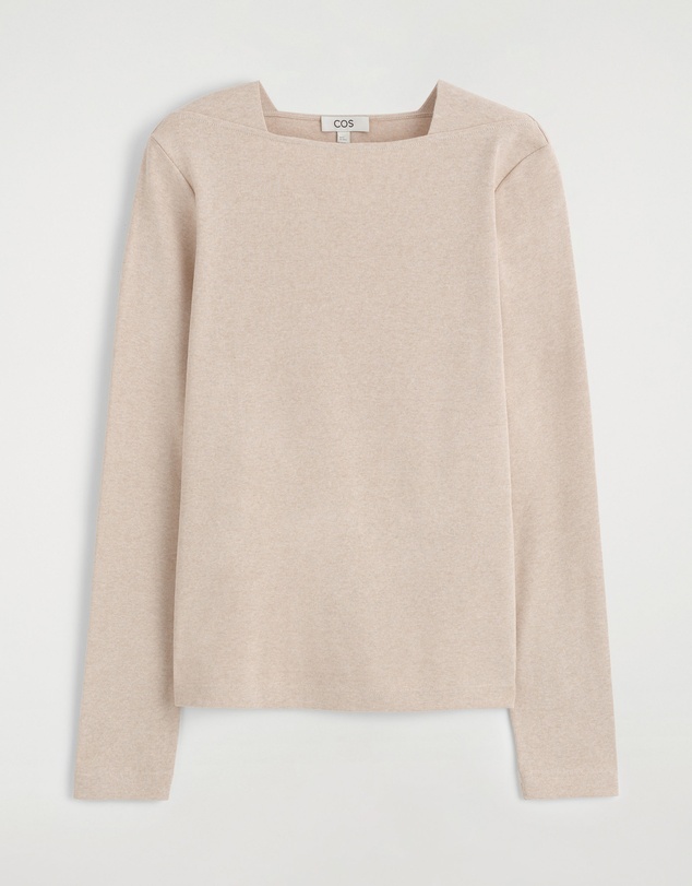 COS - Cotton-Jersey Long-Sleeved Top