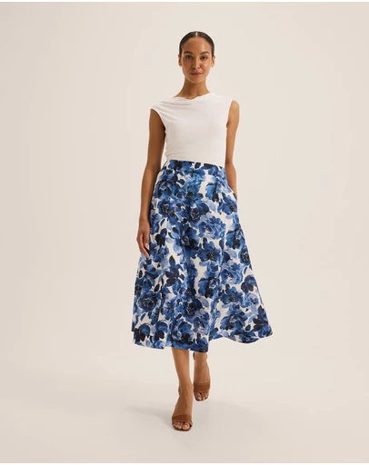 Review - Elizabeth Floral Midi Skirt