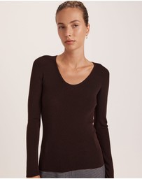 SABA - Janet Merino Wool Scoop Neck Knit