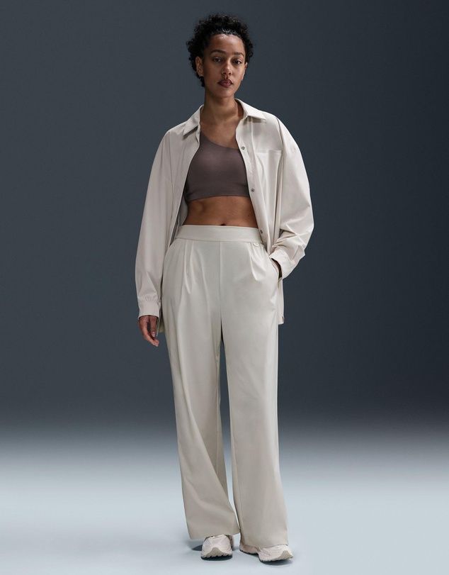 Nike - 24.7 PerfectStretch Dri-FIT High-Waisted Wide Leg Pants