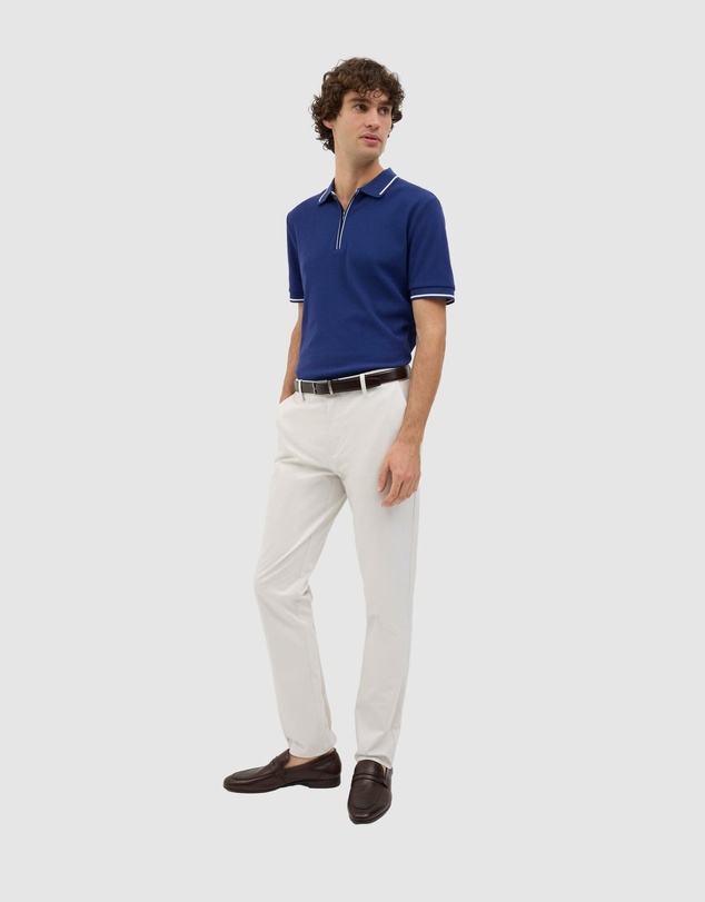 Politix - Morgan Textured Zip-up Polo