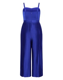 City Chic - Palazzo Pleat Jumpsuit