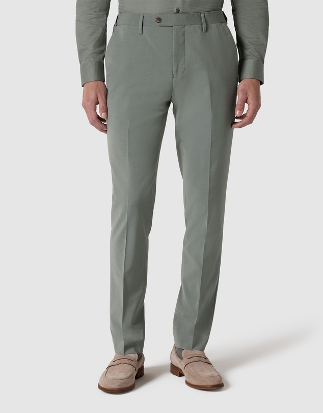Politix - Slim Stretch Wool Blend Tailored Pant