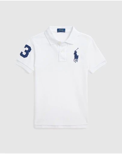 Polo Ralph Lauren - Big Pony Cotton Mesh Polo Shirt - ICONIC EXCLUSIVE - Babies-Teens