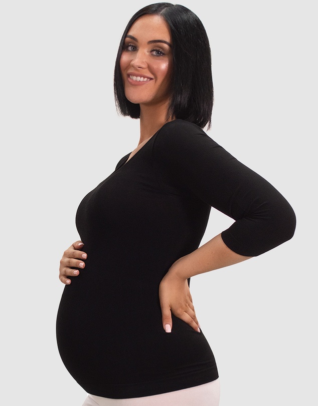 B Free Intimate Apparel - Maternity Bamboo 3/4 Sleeve Top