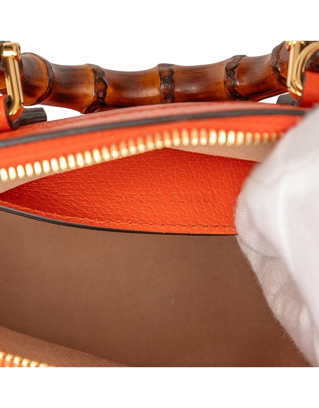 Pre-Loved by Azura Reborn - Pre-Loved Mini Dollar Calfskin Bamboo Diana Dome Satchel