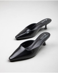 RAID - Aarna kitten heeled mules in Black
