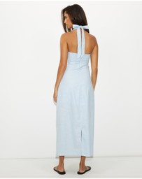 Dazie - Nora Linen Blend Midi Dress