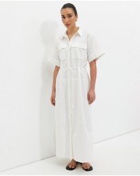 Calli - Seamed Midi Dress