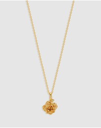 By Charlotte - Rose June Birth Flower Necklace