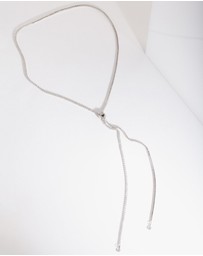 Lovisa - Silver Cubic Zirconia Lariat Necklace