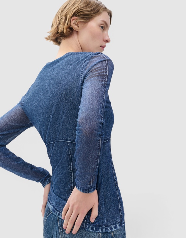 rag & bone - rb Miramar Mesh Long Sleeve Tee