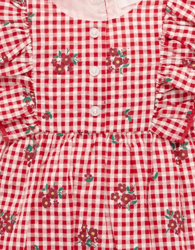 Purebaby - Ruffle Romper-Kids-Babies