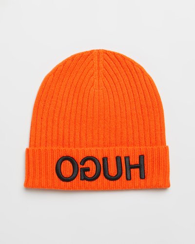 Reversed Logo Wool Beanie