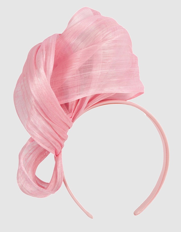 Fillies Collection - Bespoke Pink Bow Racing Fascinator