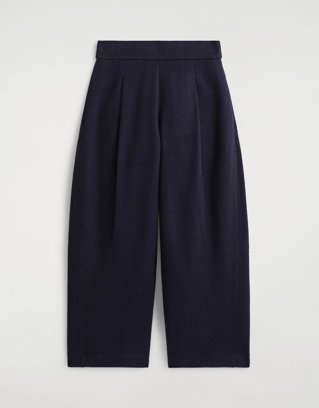 COS - Boiled-Wool Barrel-Leg Trousers