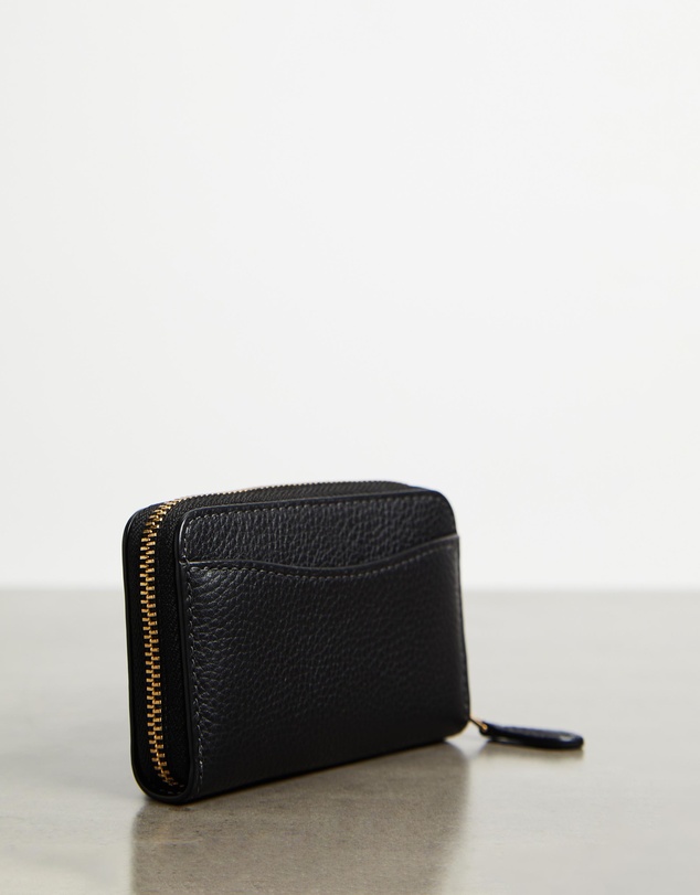 Coach - Polished Pebble Leather Essential Small Zip Around Card Case