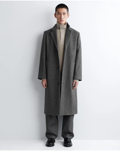 COS - Single-Breasted Wool Long Coat