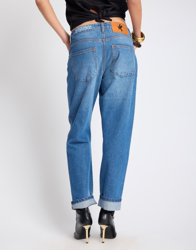 ONE TEASPOON - Bandits Low Waist Boyfriend Denim Jeans - Pacifica Blue