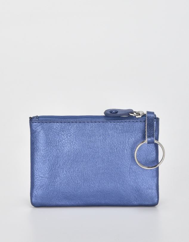 Cobb & Co - Collins Metallic RFID Safe Leather Wallet and Coin Purse