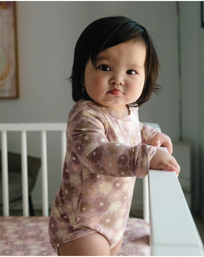 Kynd Baby - Comfy Bodysuit Long Sleeve in Bold Floral