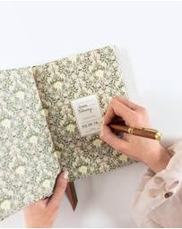 Bespoke Letterpress - Linen Bound Lined Journal - Bloomere